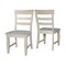 International Concepts Set of 2 Java Chairs with Solid Wood Seats, Unfinished C-19P - alternate 1
